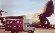 Molloy truck in front of C130 at Manchester Airshow